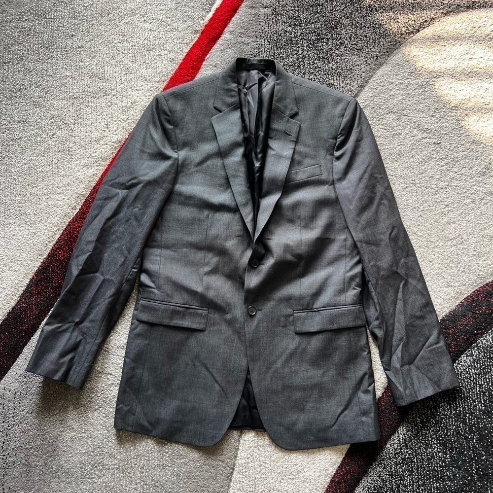 Kenneth Cole Dark Gray Wool Blend Sportcoat